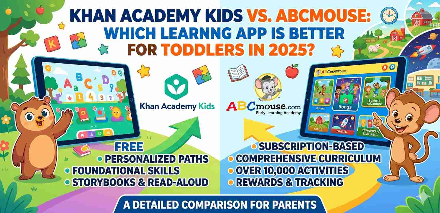 Khan Academy Kids vs ABCmouse: Which Learning App Is Better for Toddlers in 2025?