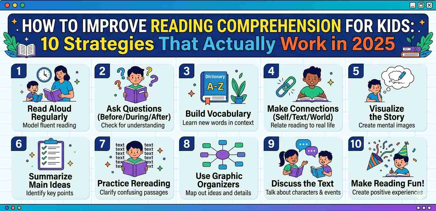 How to Improve Reading Comprehension for Kids: 10 Powerful Strategies That Actually Work in 2025
