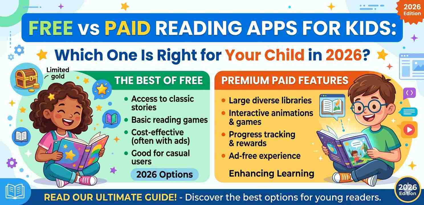 Free vs Paid Reading Apps for Kids: Which One Is Right for Your Child in 2026?