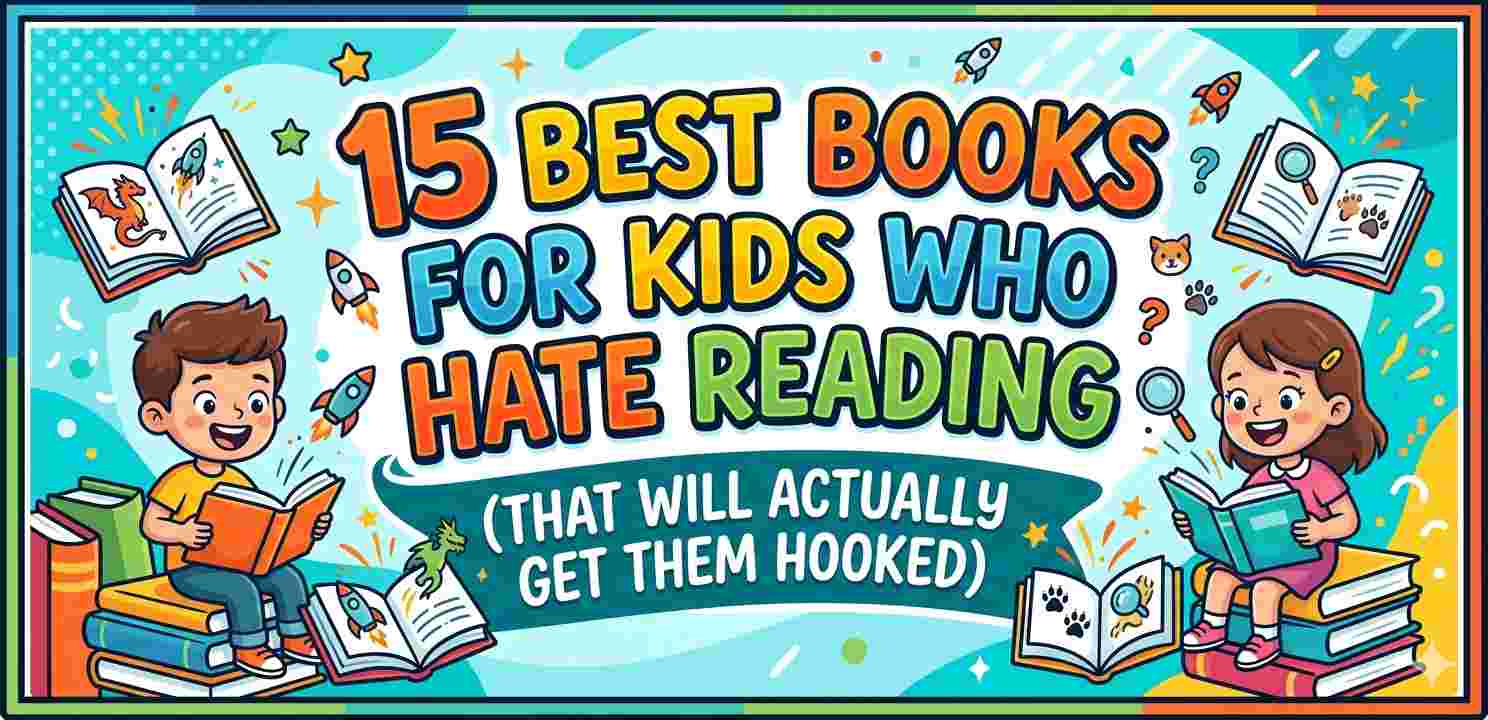 15 Best Books for Kids Who Hate Reading (That Will Actually Get Them Hooked)