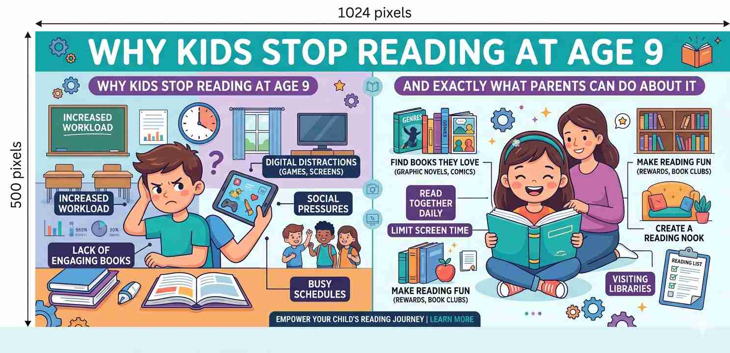 Why Kids Stop Reading at Age 9 (And Exactly What Parents Can Do About It)