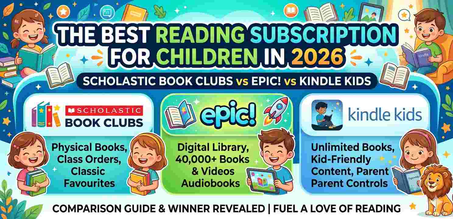Scholastic Book Clubs vs Epic! vs Kindle Kids: Best Reading Subscription for Children in 2026