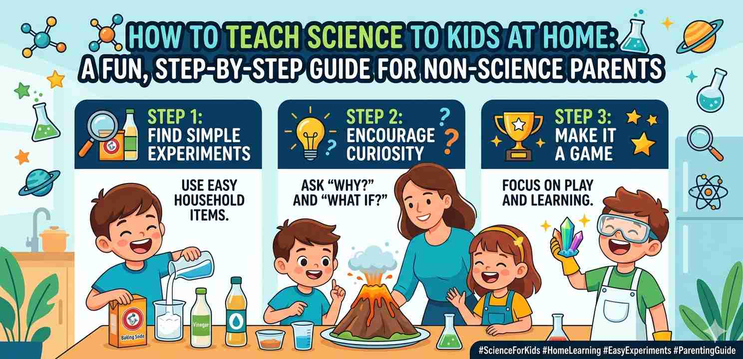 How to Teach Science to Kids at Home: A Fun, Step-by-Step Guide for Non-Science Parents