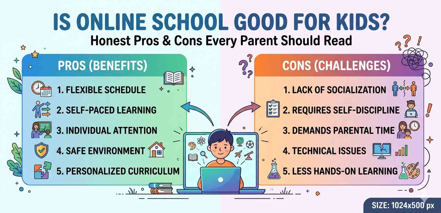 Is online school for kids? Honest Pros and Cons Every Parent Should Read