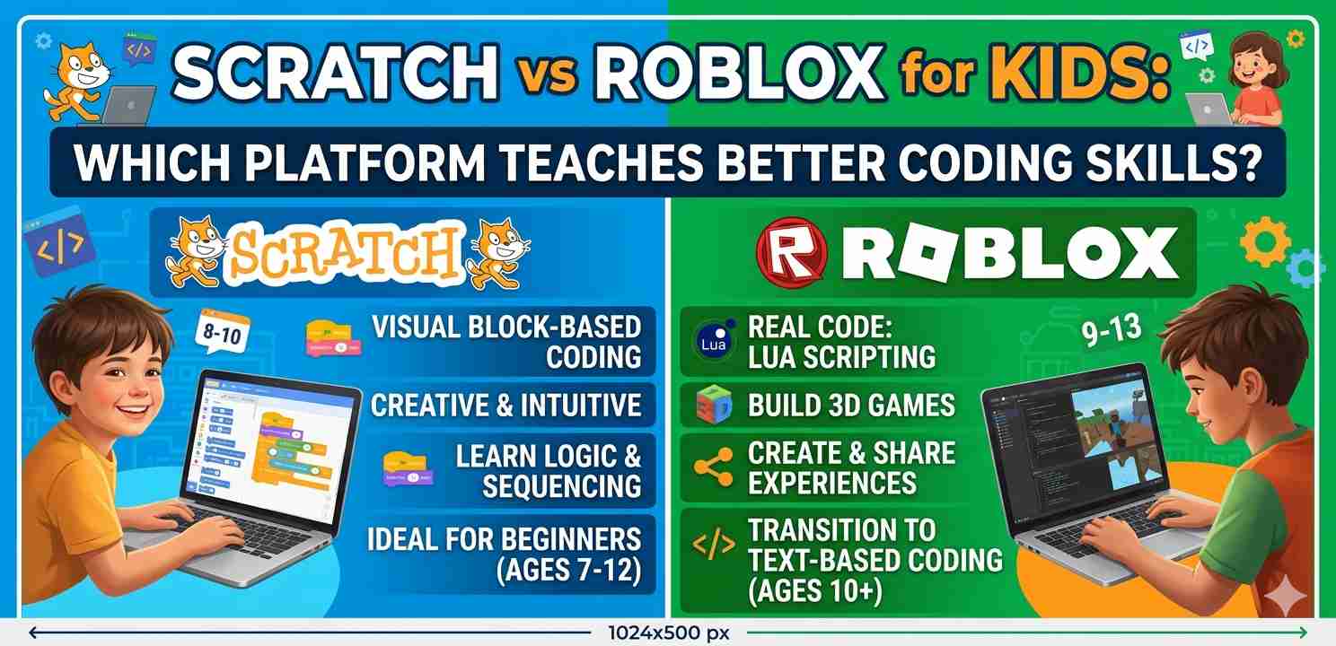 Scratch vs Roblox for Kids: Which Platform Teaches Better Coding Skills in 2025?